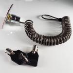 Universal Hardware Adhesive 5m Security Plate Coiled Cable Lock for Tablet for sale
