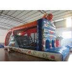 Kindergarten Baby Clownfish Inflatable Assault Course , Waterproof Bouncy Obstacle Course