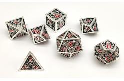 China Sturdy Portable Cool Polyhedral Dice Set , Odorless Sharp Edge Resin Dice supplier