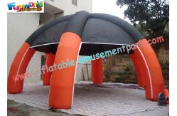 China Custom 9M Inflatable Party Tent , PVC Tarpaulin / PVC Coated Nylon Dome Inflatable Tent supplier