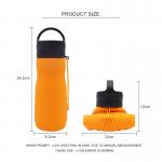 simple modern usa drinkware Collapsible Silicone Water Bottle manufacturers with marking