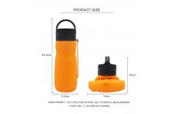 China simple modern usa drinkware Collapsible Silicone Water Bottle manufacturers with marking supplier