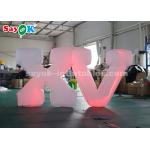1.2m High Inflatable Lighting Decoration / Inflatable LED Letter Easy Set Up for sale