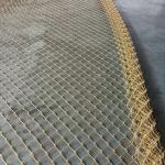 Hot Dip Galvanized Zinc Coated 15m Roll  Wire Diamond Mesh Farm Chain Link Fence for sale