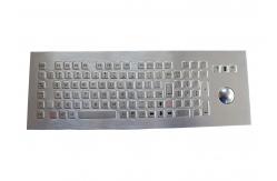 China 400DPI Metal Industrial Keyboard 104 Keys With Mechanical Trackball supplier