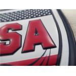 Colorful Garment Patches Metal TPU Screen Printing High Frequency Embossed Logo for sale