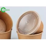 Food Use Disposable Recyclable Strong Durable Brown 12oz Kraft Paper Soup Bowls for sale