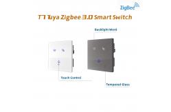 China Touch Screen Tempered Glass Smart Switch Panel Remote App Control supplier