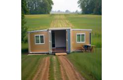 China Expandable Container House Steel Frame Structure With EPS / Rock Wool Sandwich Panel Wall supplier