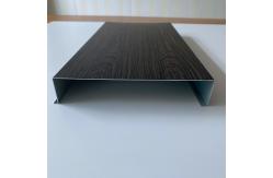 China 30mm Thickness Aluminum H Strip Ceiling With Pre Print Wooden Grain supplier