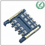 Push Pull Type Micro Sim Card Connector 2.4H 6Pin / 8Pin for sale