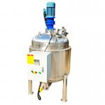 Homogenizer Mixing Tanks Stainless Steel Jacketed With Agitator Custom for sale