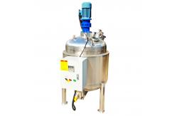 China Homogenizer Mixing Tanks Stainless Steel Jacketed With Agitator Custom supplier