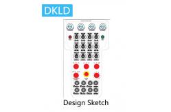 China 4 speed control knobs+4 band selection switches supplier
