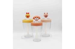 China Animal Stopper Reusable Plastic Water Bottles With Straw School Use supplier