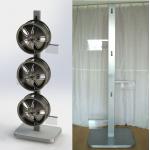 ISO Double Sided 6 Aluminum Alloy Wheel Rim Stand for sale