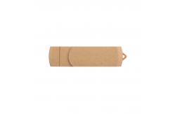 China Customized Vibrant Beige USB With Laser Engraved Logo Recyclables Materials supplier