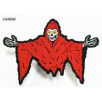 Intricate  Punk Skull Motorcycle Biker Patches Glue Backing Biker Vest Patches