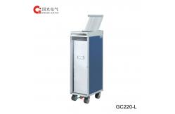 China Aluminum Waste Collection Cart 405*302*1030mm For Airplane supplier