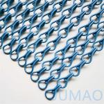 Spraying Metal Chain Link Curtains Door Fly Screen 2mm for sale