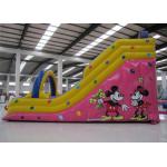 Mickey High Slide Commercial Inflatable Water Slides, Enviroment - Friendly