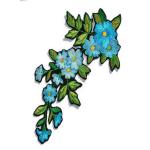 Iron On Flower Embroidered Applique Patches For Vintage Clothing Decoration for sale