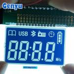 Customized LCD Display HTN Negative 7 Segment LCD Display For Audio for sale