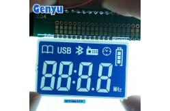 China Customized LCD Display HTN Negative 7 Segment LCD Display For Audio supplier