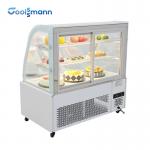Bakery Cake Display Cooler Cabinet Sliding Rear Door Refrigerator Showcase for sale