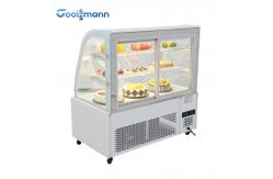China Bakery Cake Display Cooler Cabinet Sliding Rear Door Refrigerator Showcase supplier