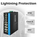 8 Port PoE Managed Switch 8 SFP 2.5G Fiber ERPS Ring L2 Manageable Outdoor Use for sale