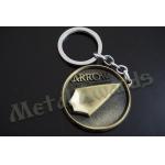 Modern 3D Souvenir Key Chain , High Polishing Custom Die Cut Metal Keychains
