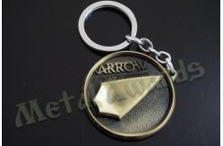 China Modern 3D Souvenir Key Chain , High Polishing Custom Die Cut Metal Keychains supplier