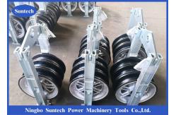 China Transmission Line Neoprene Lined Aluminum Triple Conductor Stringing Block supplier