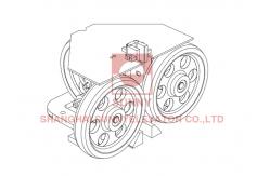 China 10m/S Elevator Roller Guides Shoes For Medium High Speed Lifts supplier