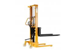 China Hand Stacker 1000kg Load Mini Manual Lift Pallet Stacker supplier