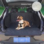 waterproof pet dog car cargo cover with soft memory foam 100% scratch and non-slip dog trunk seat cover for SUV for sale