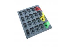 China Pos Machine Custom Silicone Rubber Conductive Carbon Ball Custom Buttons supplier