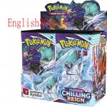 English Version 360pcs/box Pokemoned Cards Booster Box With Customizable Card Back Design