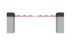 China Double Sensor 6s 120W 6m Arm Vehicle  Barrier Gate supplier