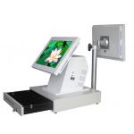Restaurant Touch Screen POS Terminal With 15 Touch Screen Monitor In White Color for sale