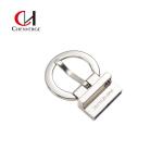 Circular 35mm Reversible Belt Buckles Zinc Alloy Material Laser Logo for sale