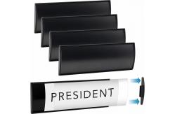 China White Sliding Office Door Sign Holder Reusable Custom ODM OEM supplier