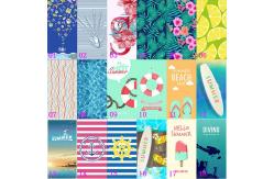 China Patterned  Non Stick Sublimated Beach Towels Colourful Reversible Heavy Duty supplier