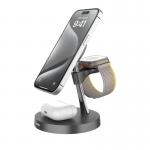 Black White Zinc Alloy Multifunctional Apple Fast Magnetic 4 In1 Wireless Charging Station Compatible With Samsung Apple for sale