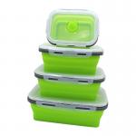 Silicone Foldable Lunch Box Set Of 4 for sale