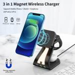 Magnetic Wireless 4 In 1 Phone Charger Customizable With LED Night Light for sale