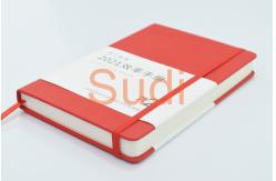 China Elastic Band 128 sheets 21cm Hardcover Leather Notebook supplier