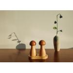 Classic Salt And Pepper Acacia Wood Grinder Set Elegant Mill Modern And Stylish Adjustable Seasoning Needs for sale