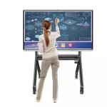 HDFocus OEM 4K Smart Board , Toughened Glass Touch Interactive Whiteboard for sale